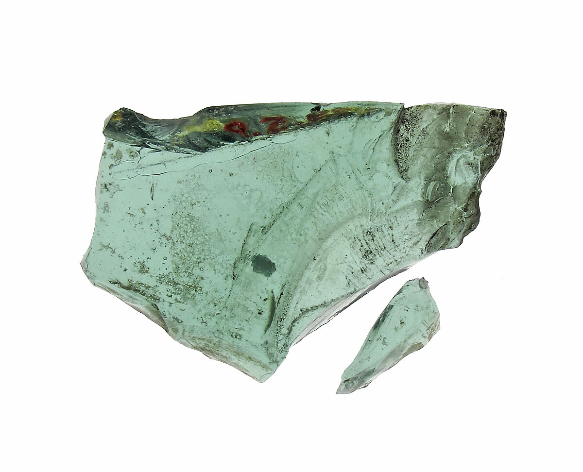 Glass Fragment, Colorless glass, French 