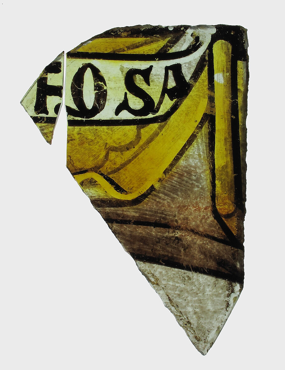 Glass Fragment, Colorless glass, Spanish (?) 