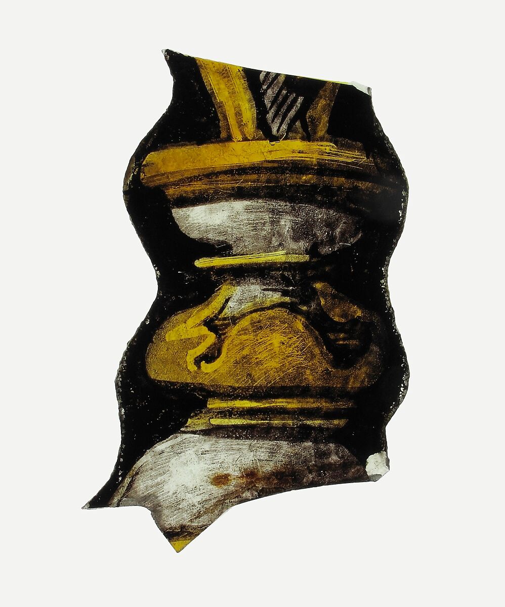Glass Fragment, Colorless glass, South Netherlandish 