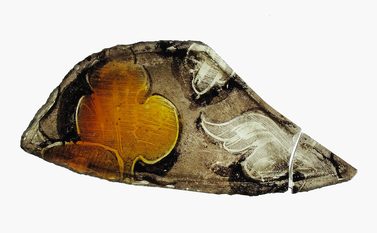Glass Fragment, Colorless glass, German 