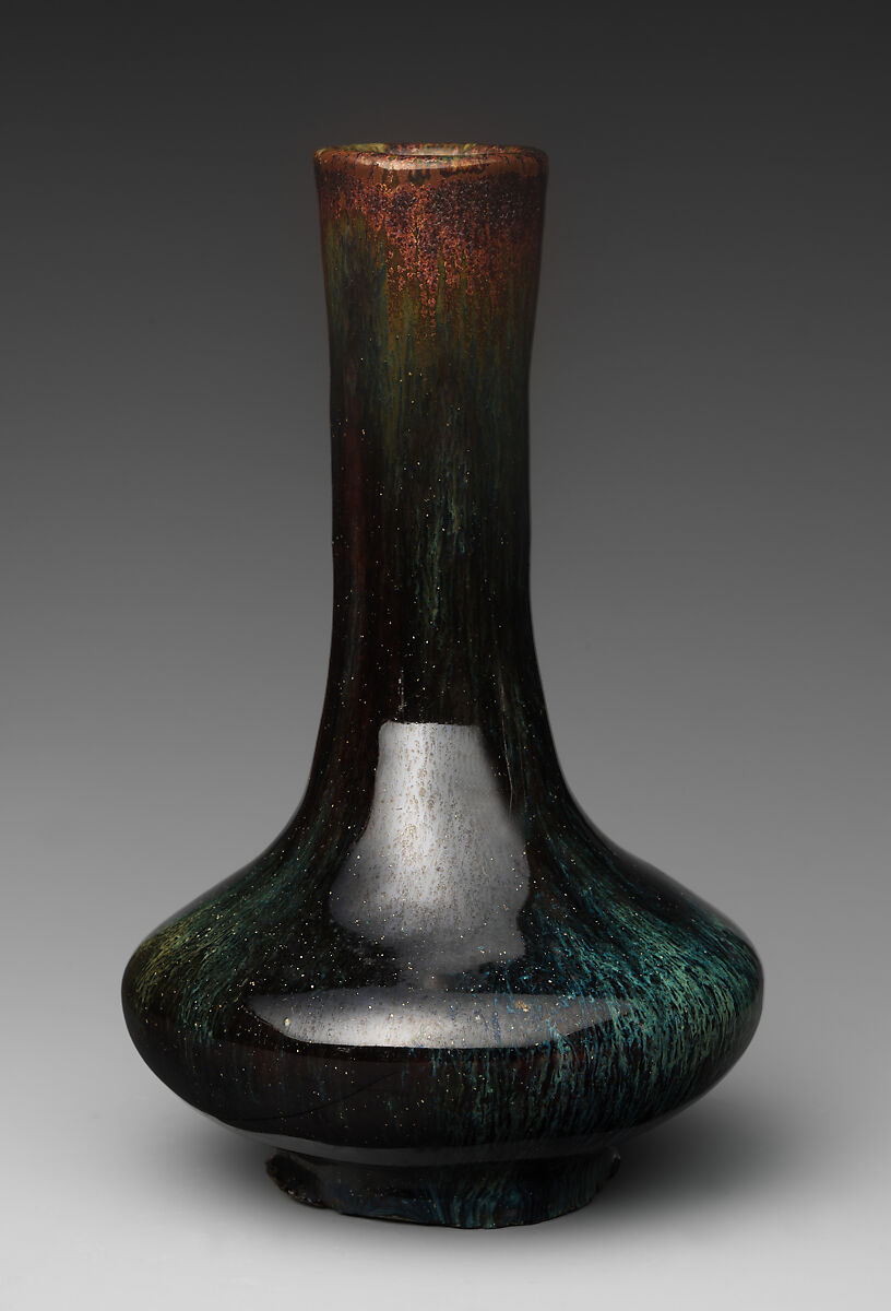 Vase, Clay covered with a namako glaze (Takatori ware), Japan