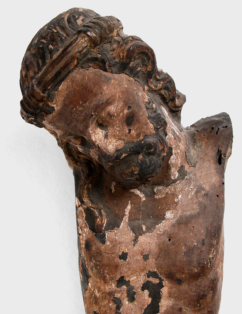 Christ, Walnut with traces of polychromy and gilding, French