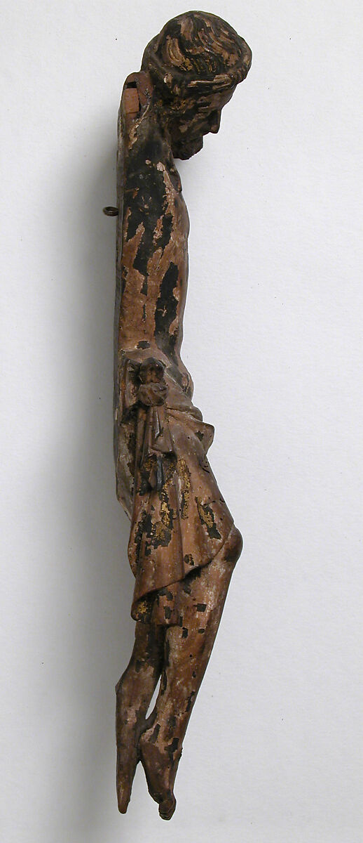 Christ, Walnut with traces of polychromy and gilding, French