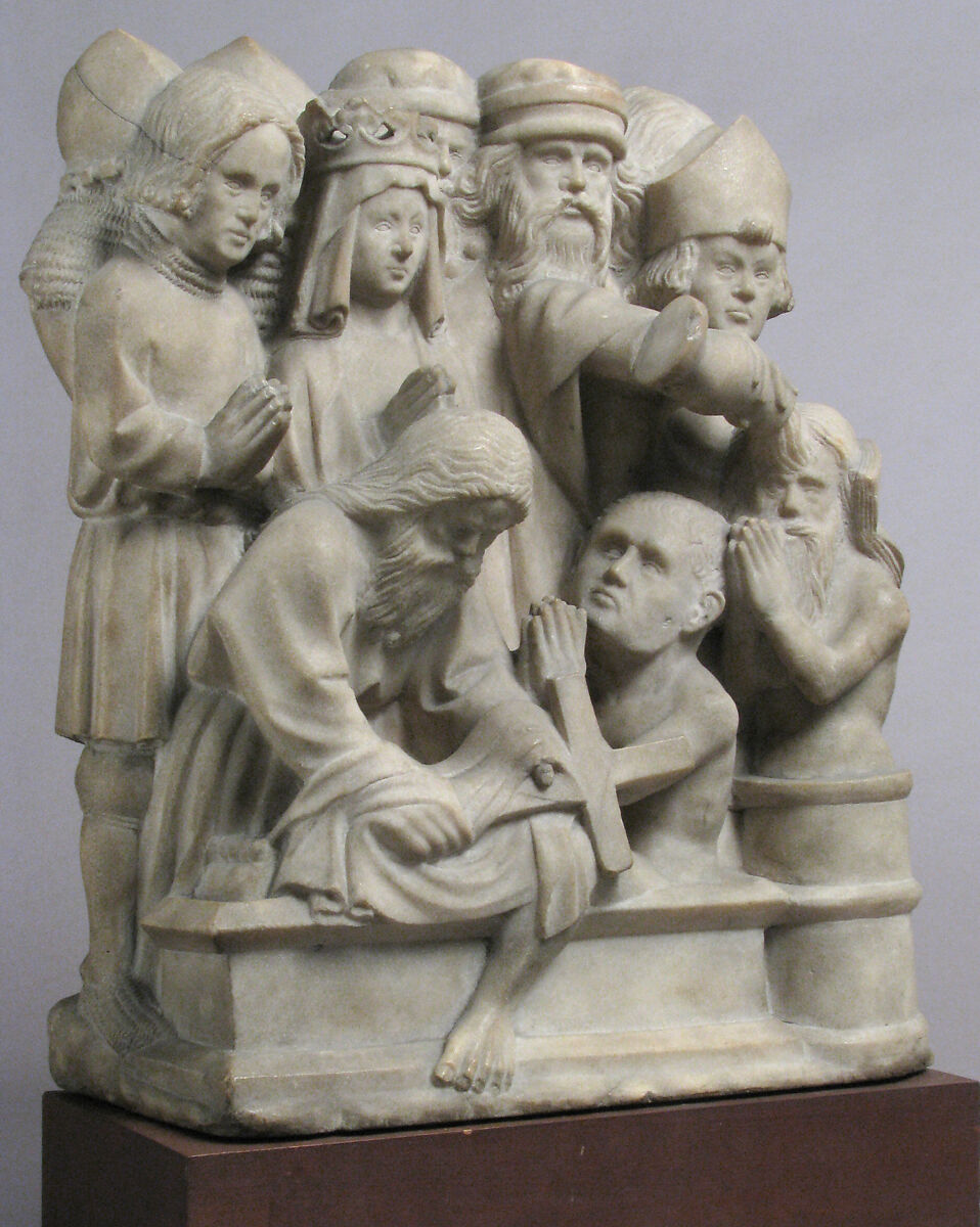 Relief with Scene from the Legend of the True Cross, Marble, South Netherlandish