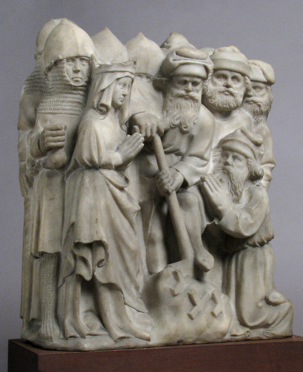 Relief with Scene from the Legend of the True Cross, Marble, South Netherlandish