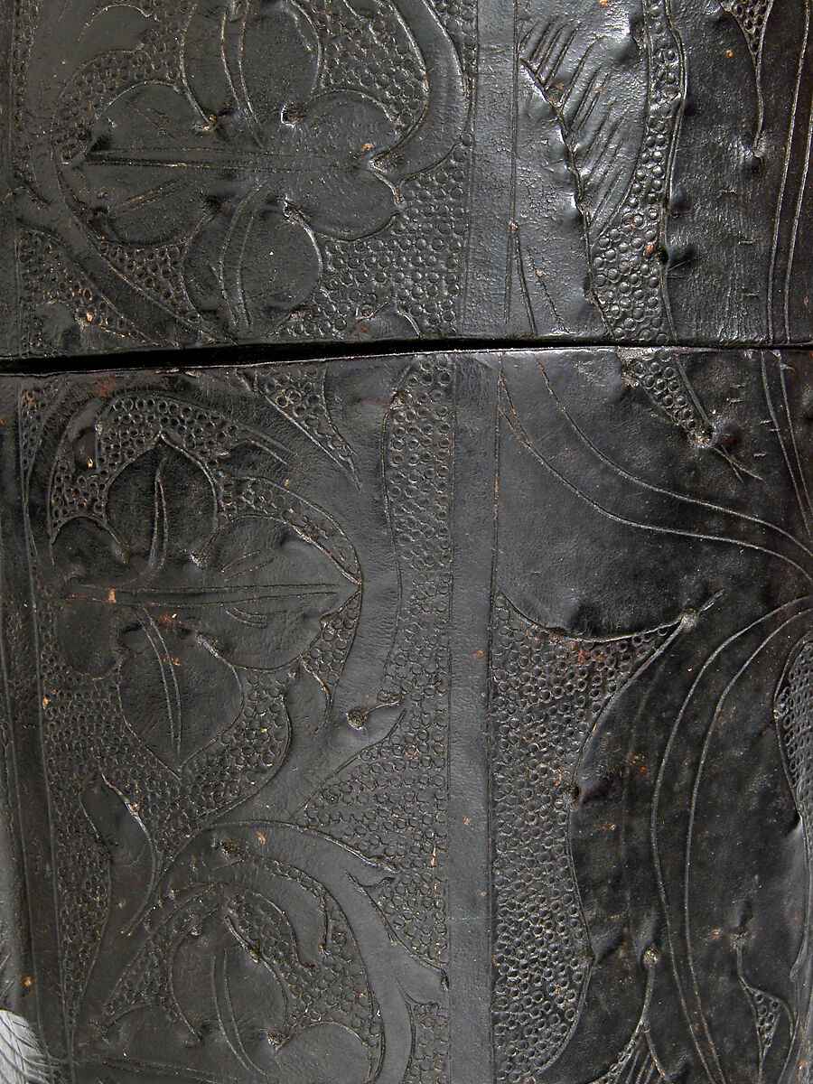 Case, Cup, Cuir bouilli (tooled leather), Italian or French