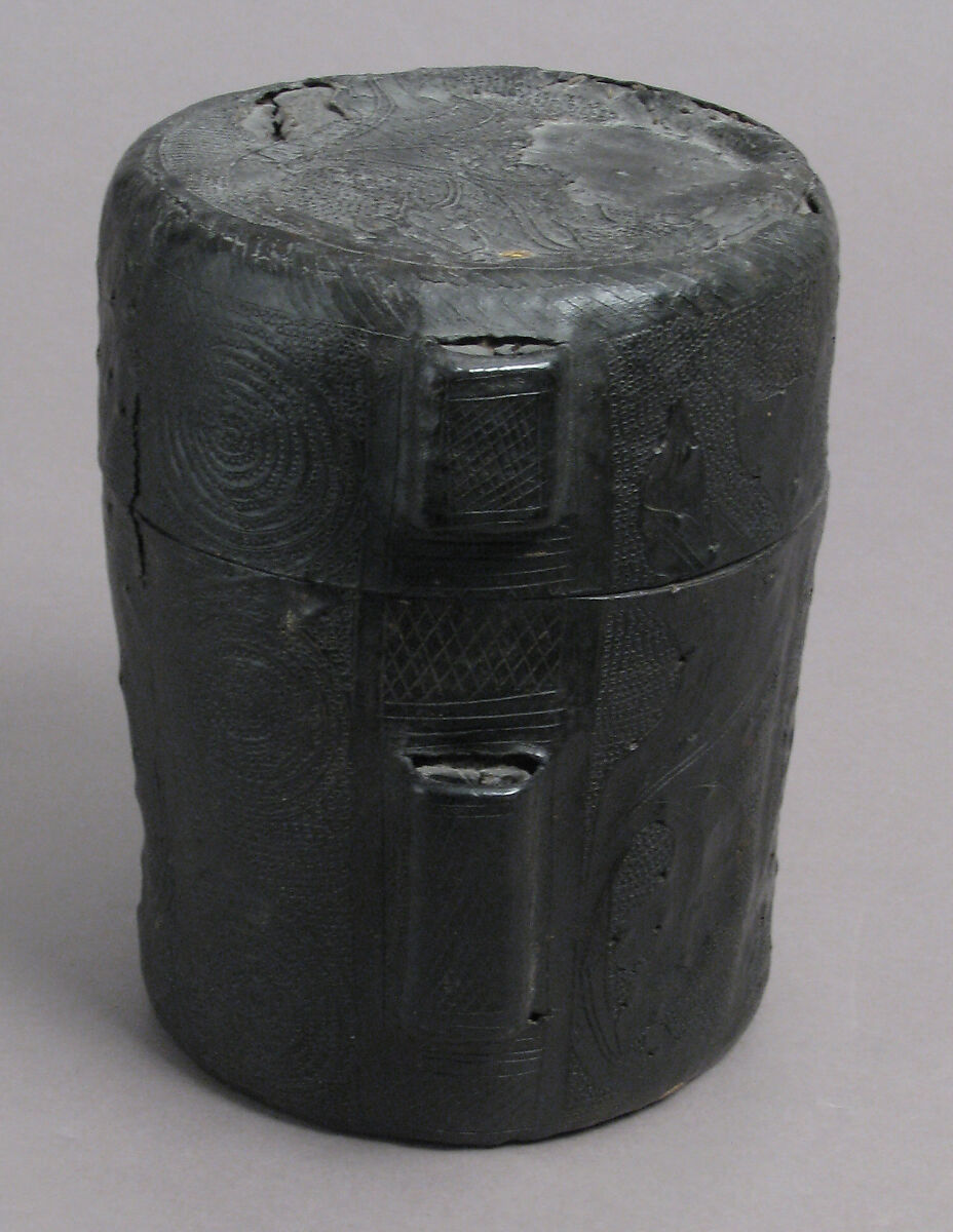 Case, Cup, Cuir bouilli (tooled leather), Italian or French