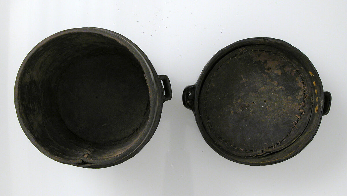 Case, Cup, Cuir bouilli (tooled leather), Italian or French