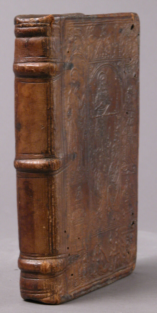 Printed Book with Silva Nuptialis Bonis Referta Non Modicis, Giovanni Nevizzano, Printed on paper, brown calf leather binding (tooled), French