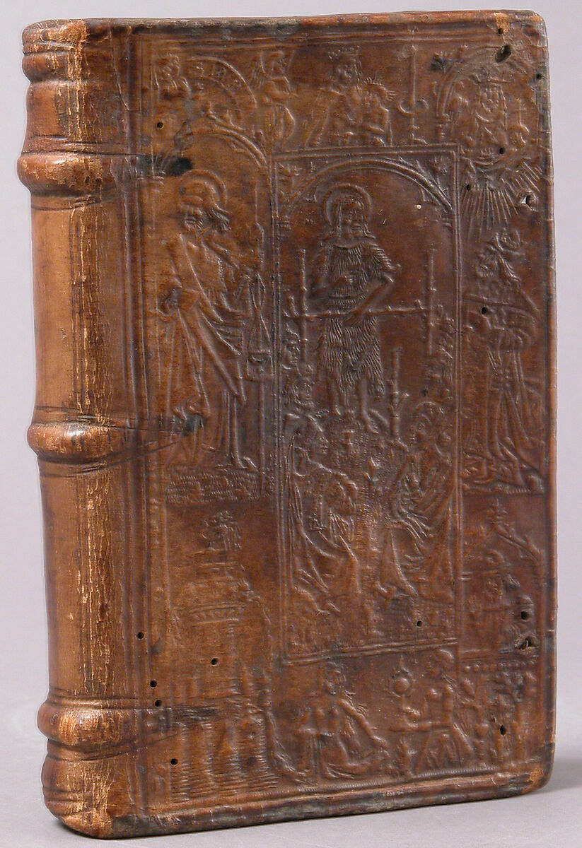 Printed Book with Silva Nuptialis Bonis Referta Non Modicis, Giovanni Nevizzano, Printed on paper, brown calf leather binding (tooled), French