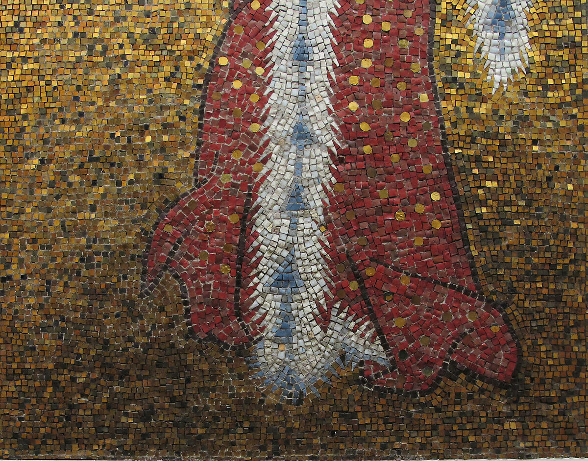 Salome, Tesserae, glass in wooden frame, Italian