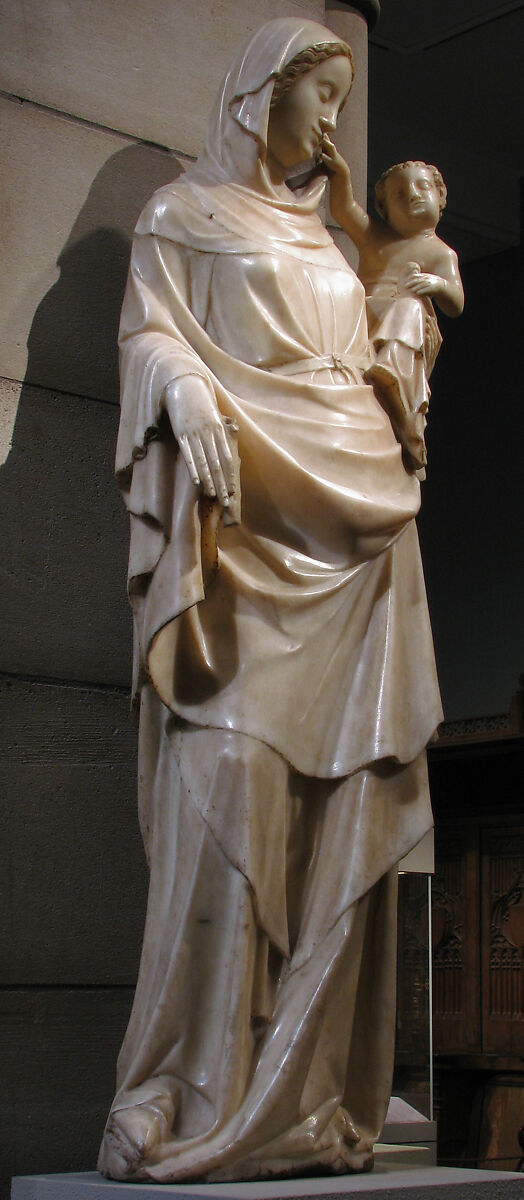 Virgin and Child, Marble with traces of gilding, South Netherlandish