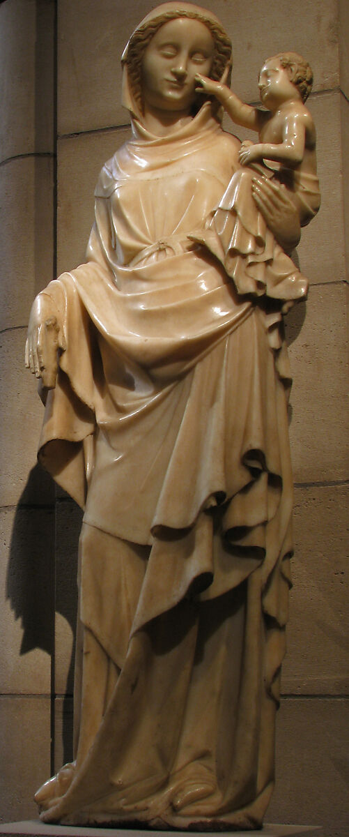 Virgin and Child, Marble with traces of gilding, South Netherlandish