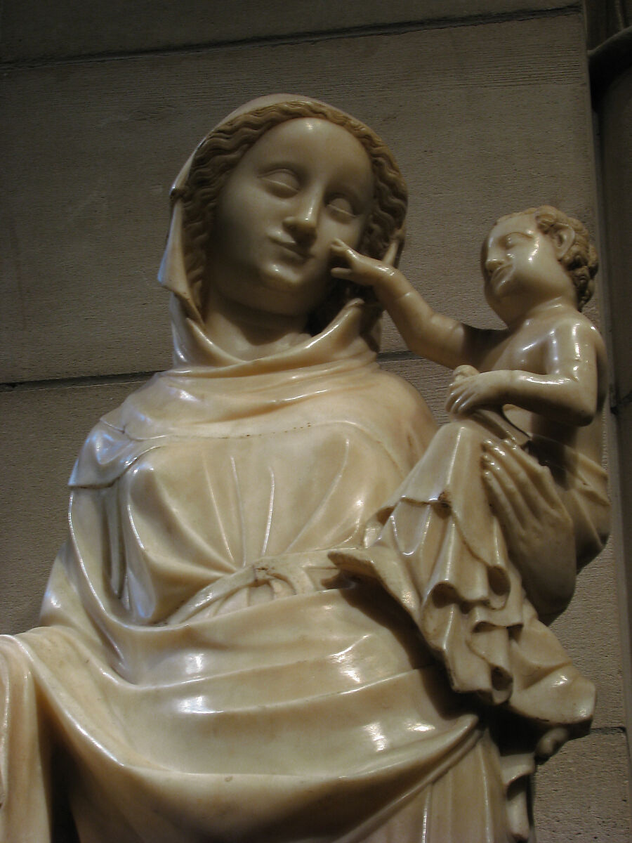 Virgin and Child, Marble with traces of gilding, South Netherlandish