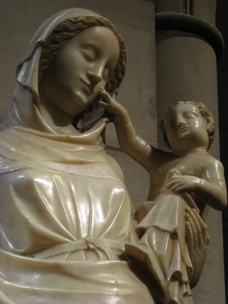 Virgin and Child, Marble with traces of gilding, South Netherlandish