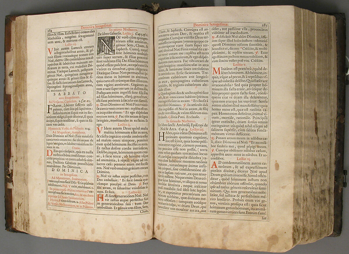 Breviarium Romanum, Paper; leather binding with copper alloy and iron, South Netherlandish 