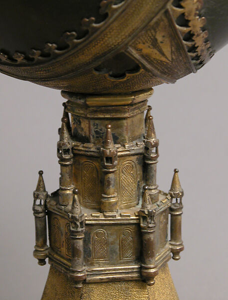 Chalice, Horn and gidled copper, European