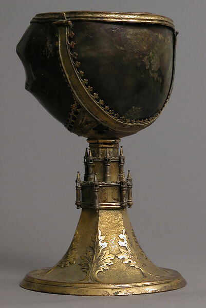 Chalice, Horn and gidled copper, European