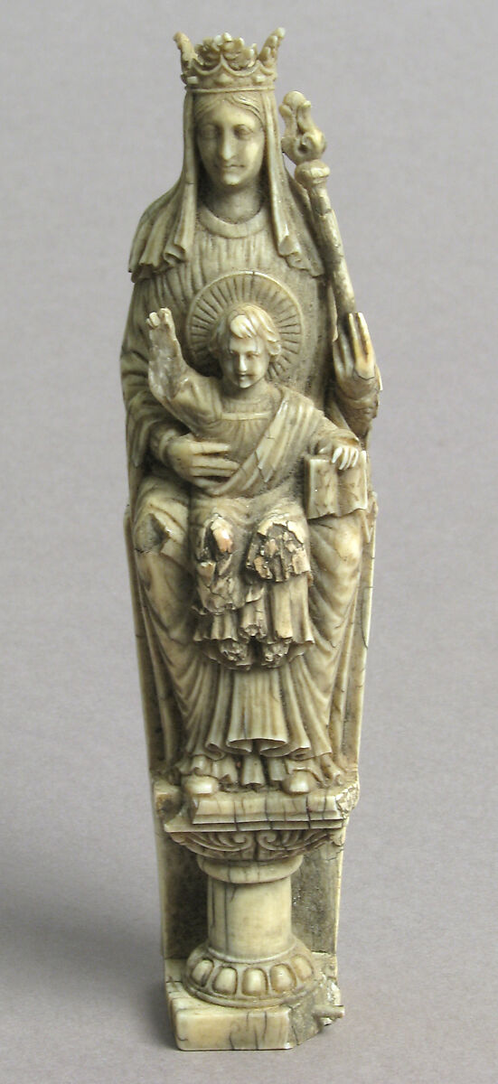 Virgin and Child, Elephant ivory, European (Medieval style) 