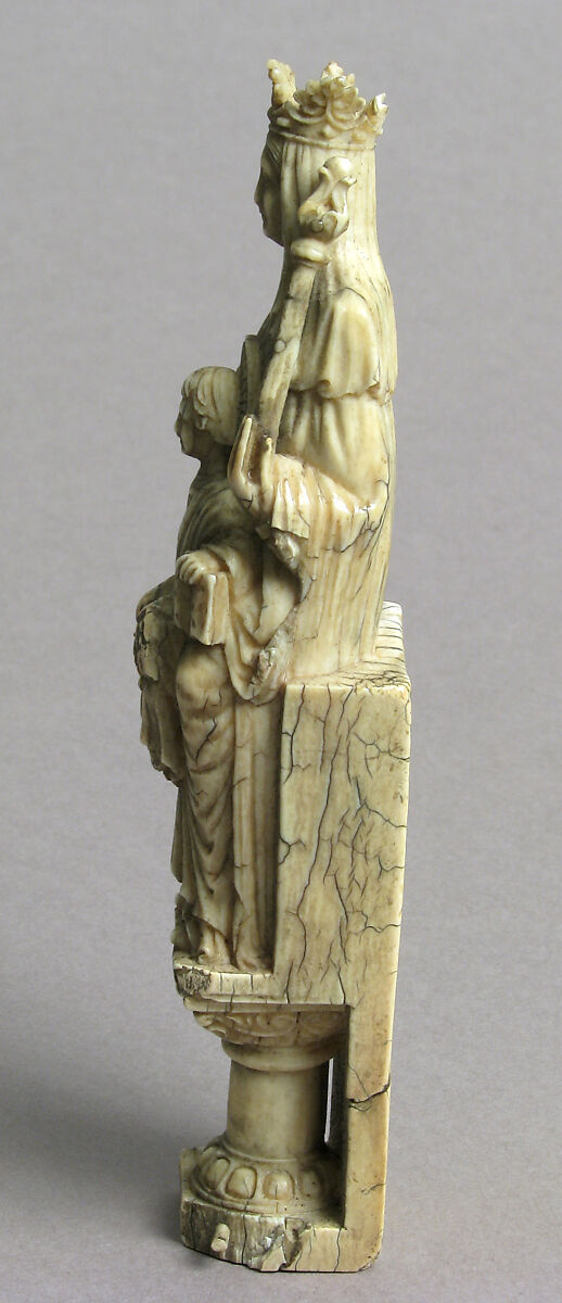 Virgin and Child, Elephant ivory, European (Medieval style)