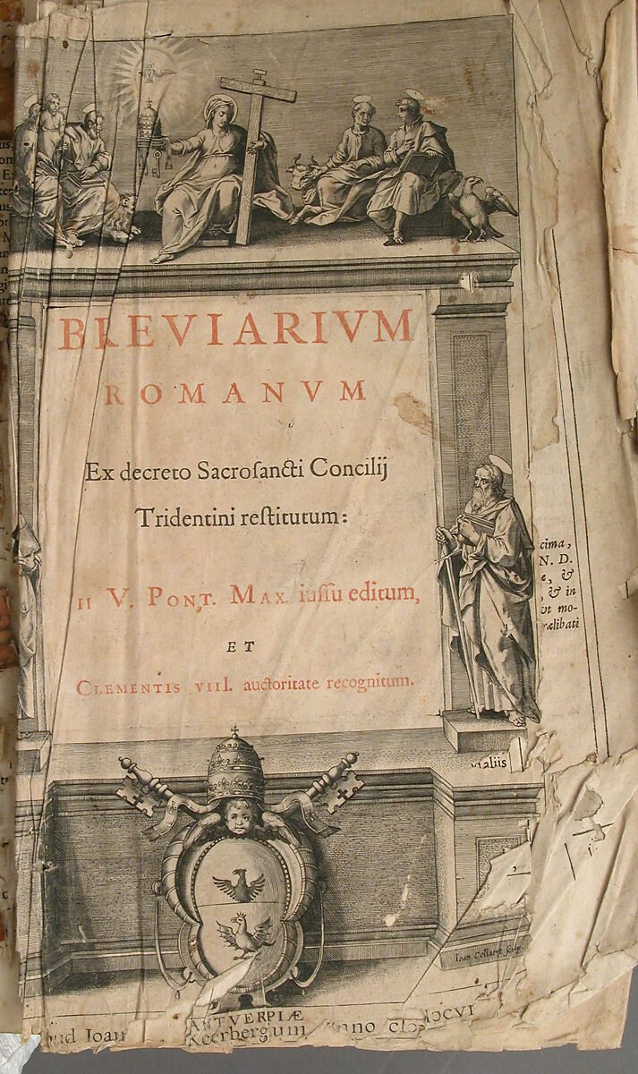 Breviarium Romanum, Jan van Keerberghen (Printer), Paper; leather binding with copper alloy mounts, and wood, South Netherlandish