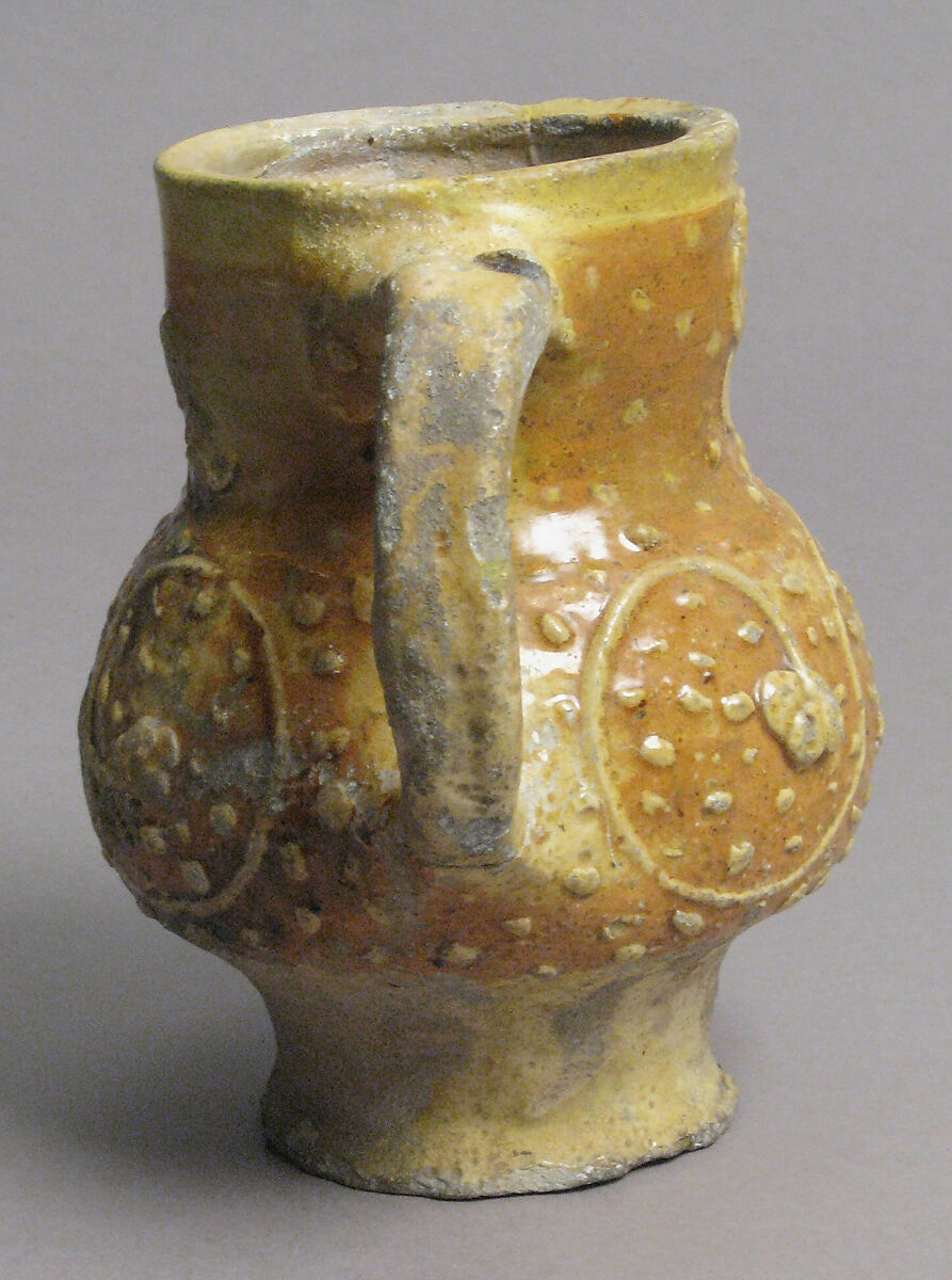 Jug, Glazed earthenware, German