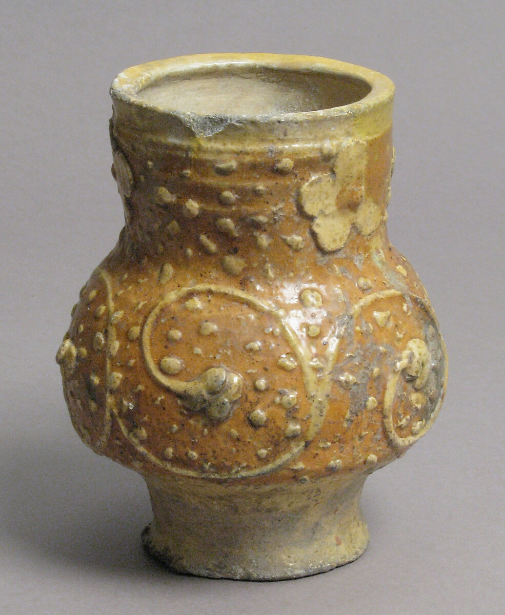 Jug, Glazed earthenware, German