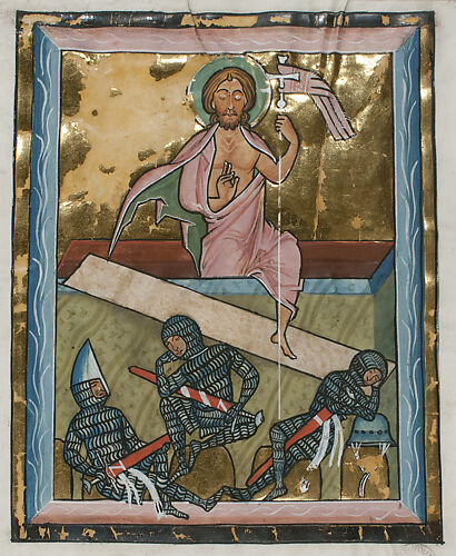 Manuscript Leaf with the Resurrection, from a Psalter