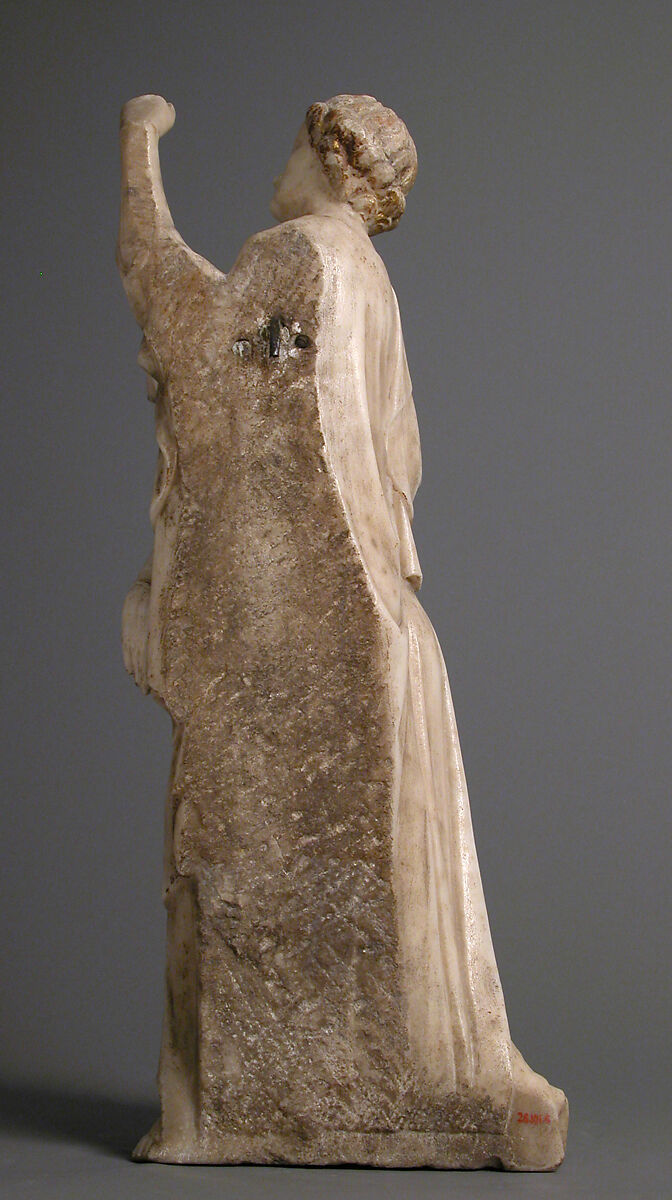 The Virgin Supported by Saint John, from a Crucifixion Group, Marble, traces of gilding, South Netherlandish