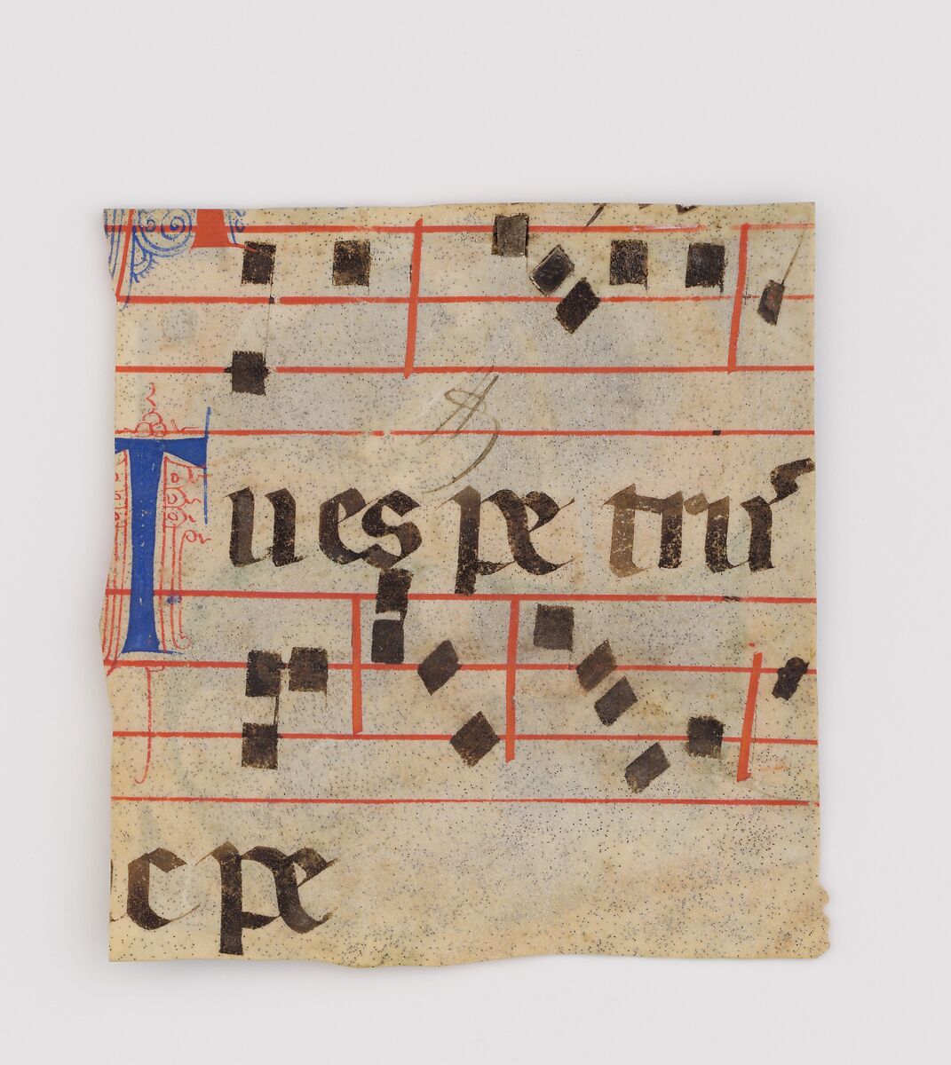 Manuscript Illumination with the Beheading of Saint Paul in an Initial S, from a Gradual, Master of Bagnacavallo (active late 13th century), Tempera and ink on parchment, Italian