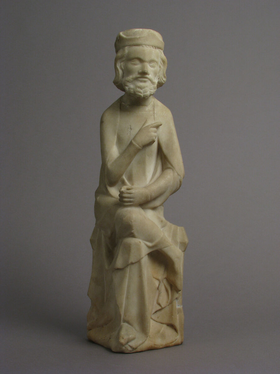 Seated King, Probably Herod, Marble, South Netherlandish