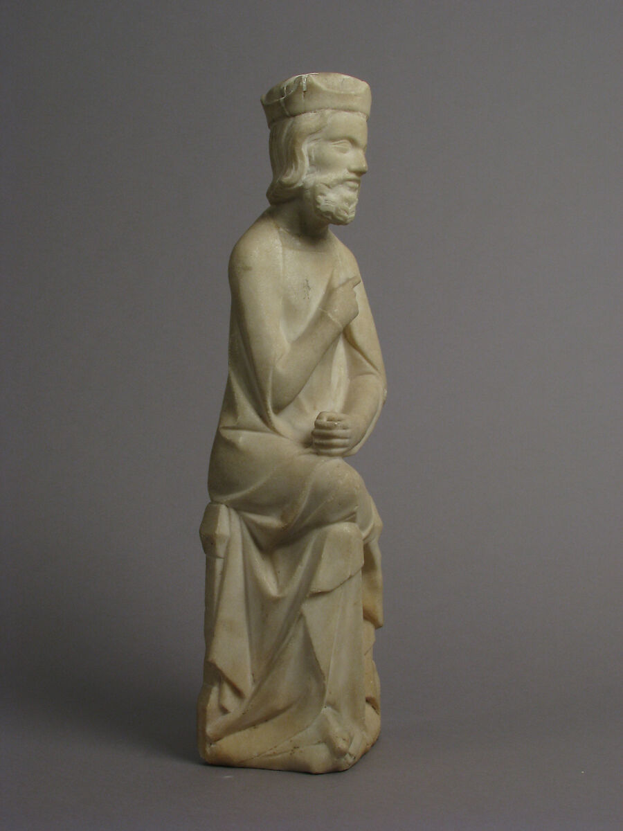 Seated King, Probably Herod, Marble, South Netherlandish
