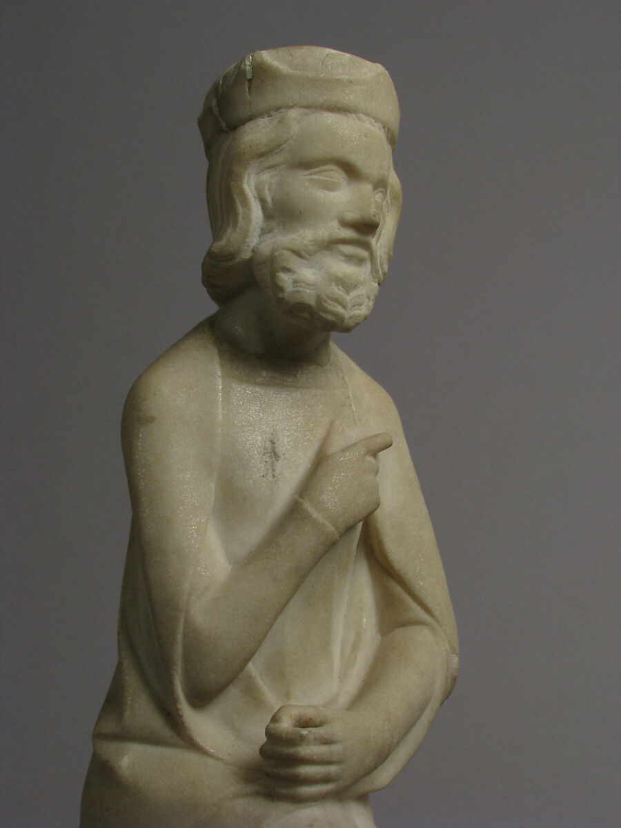 Seated King, Probably Herod, Marble, South Netherlandish