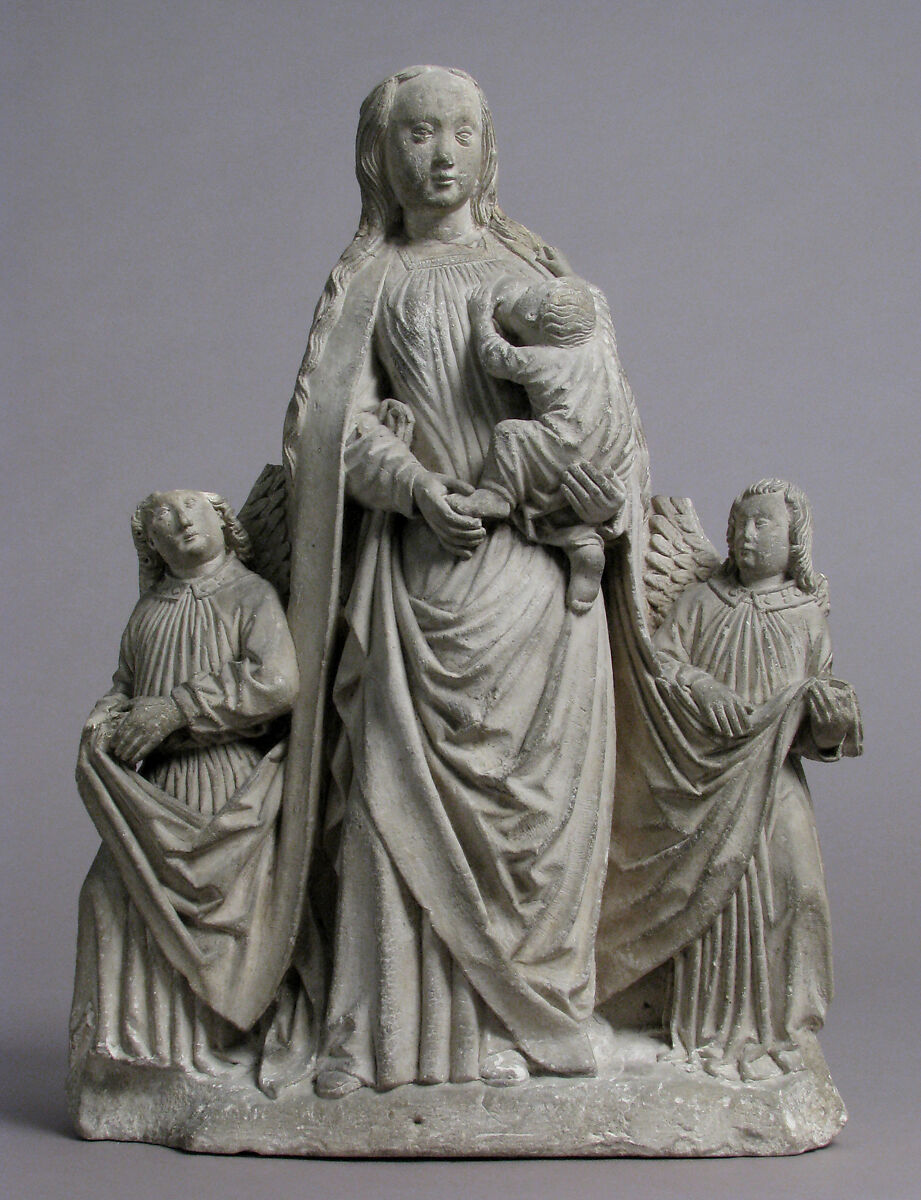 Virgin and Child, Limestone, French 