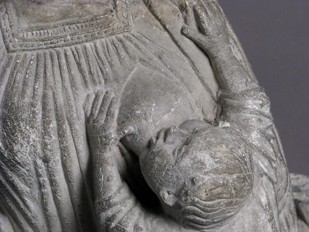 Virgin and Child, Limestone, French