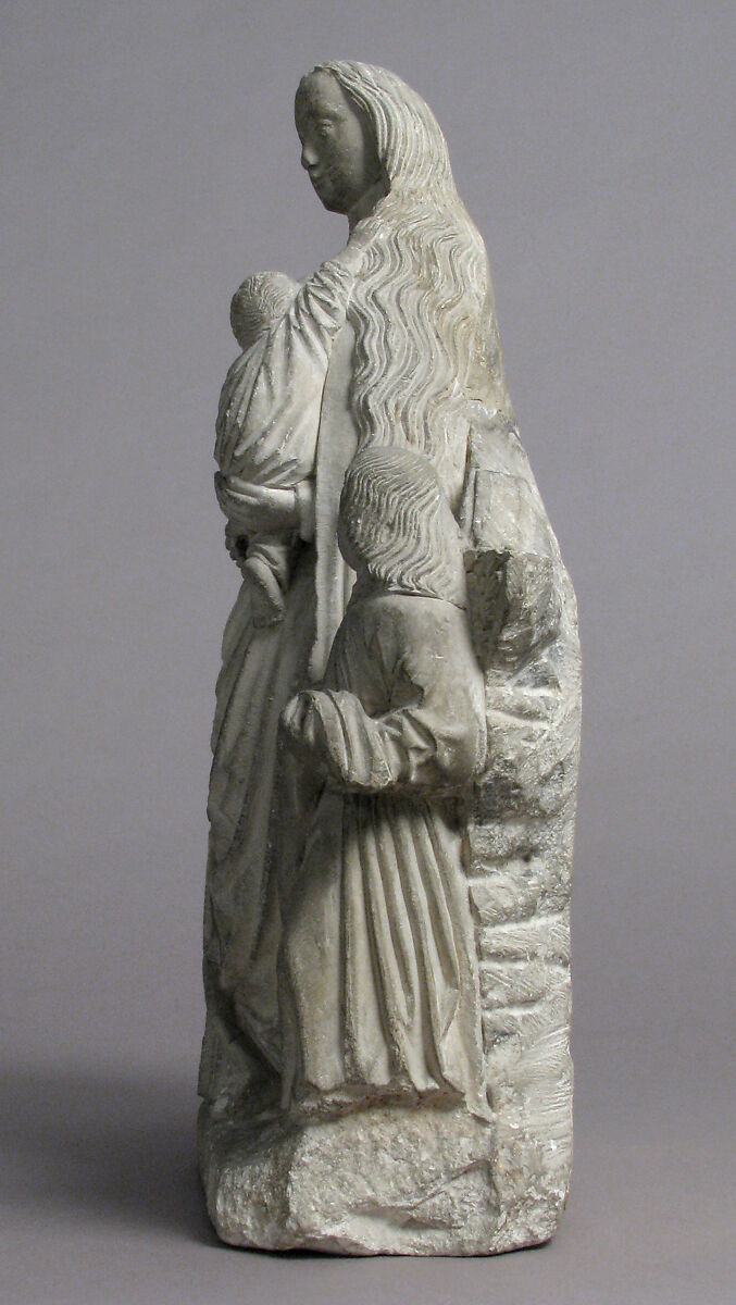 Virgin and Child, Limestone, French
