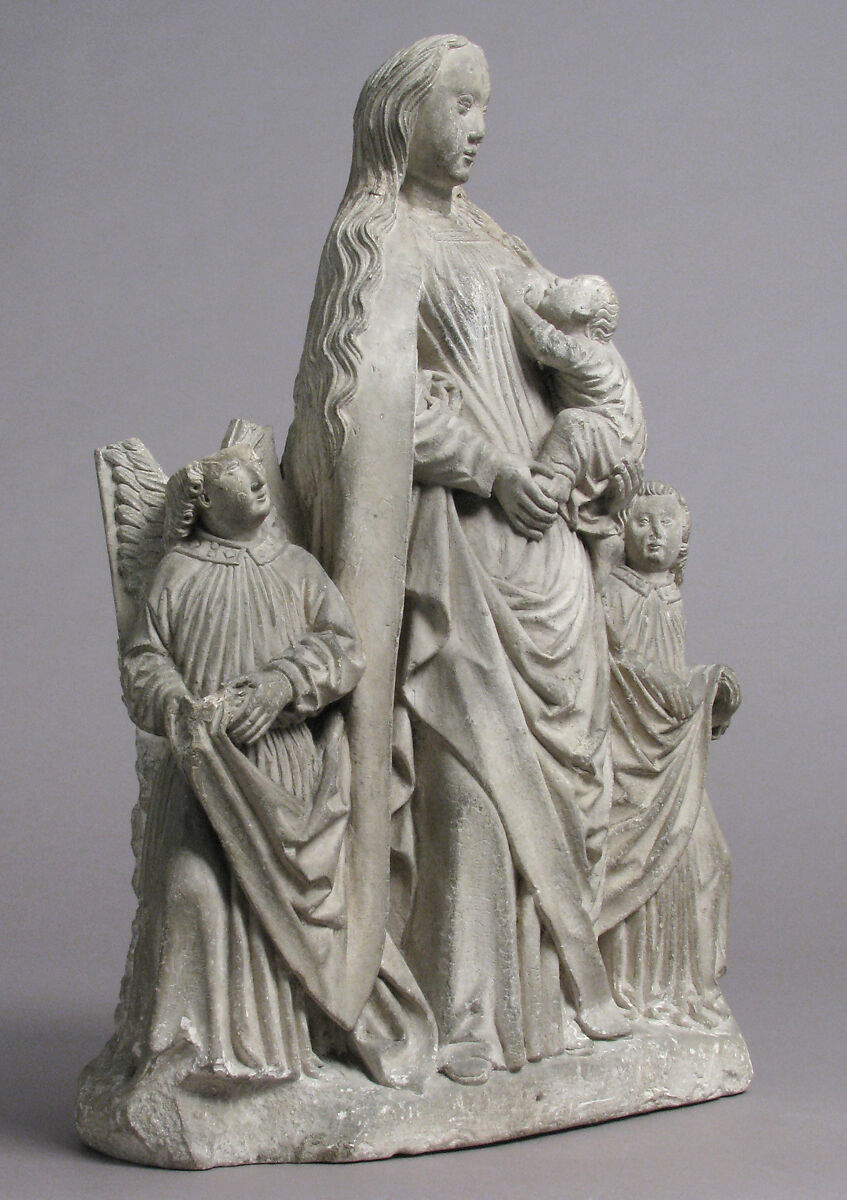 Virgin and Child, Limestone, French