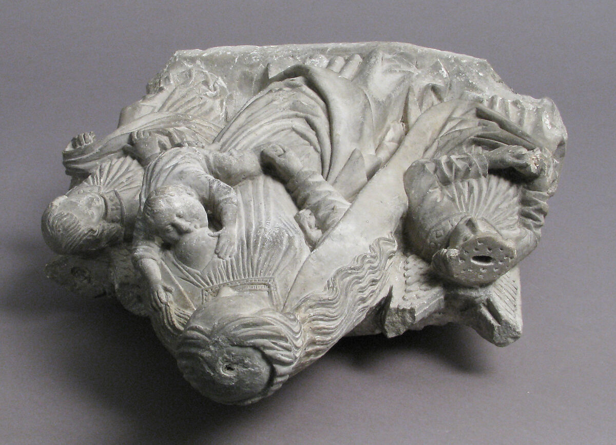 Virgin and Child, Limestone, French