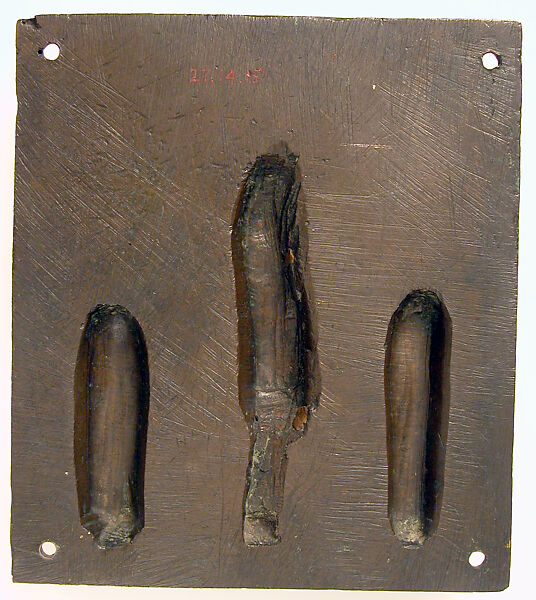 Plaque with the Crucifixion, Gilded copper alloy, German