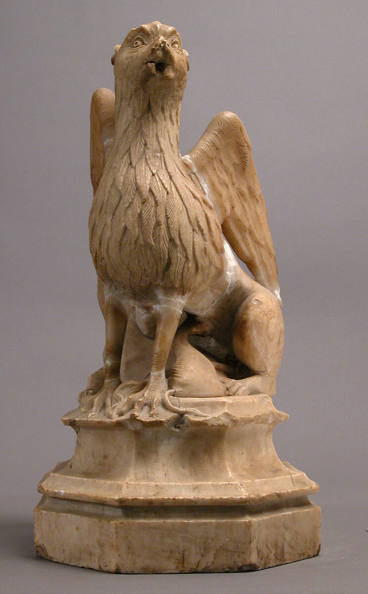 Griffin and Other Monster, Gil de Siloe (Spanish, active 1475–1505), Alabaster, Spanish 
