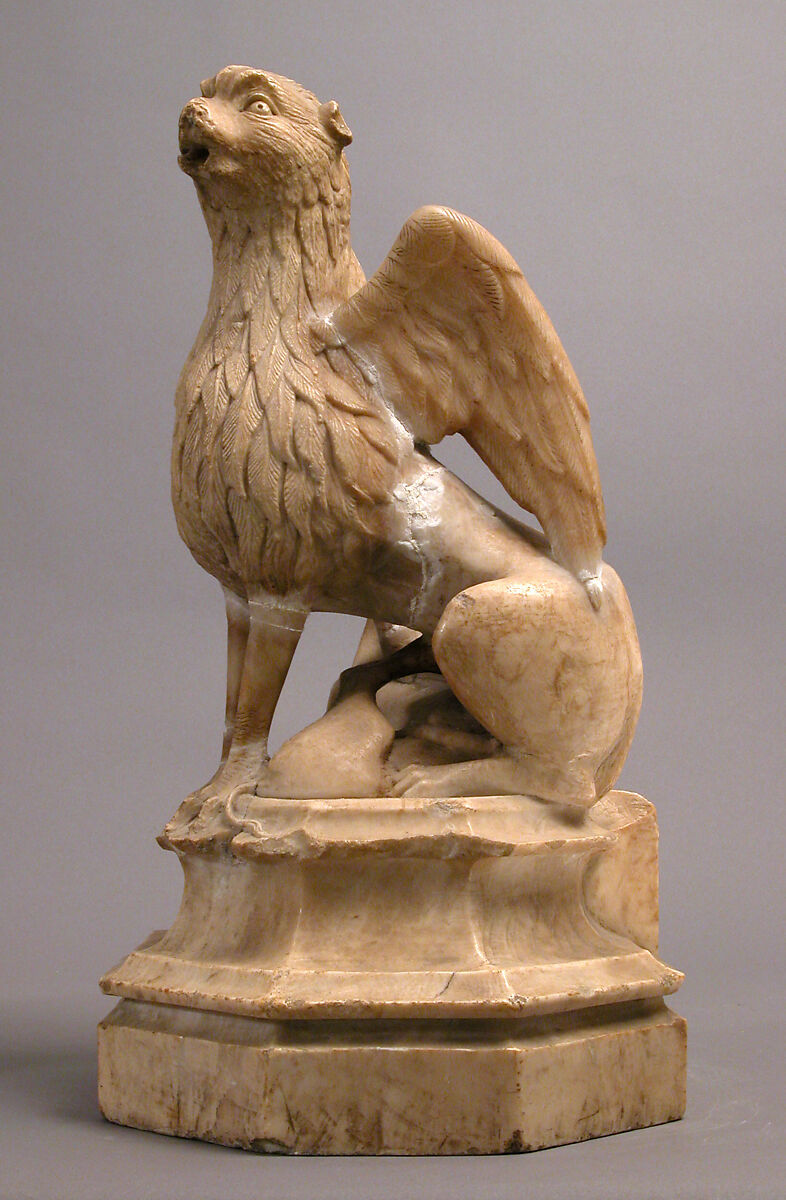 Griffin and Other Monster, Gil de Siloe (Spanish, active 1475–1505), Alabaster, Spanish