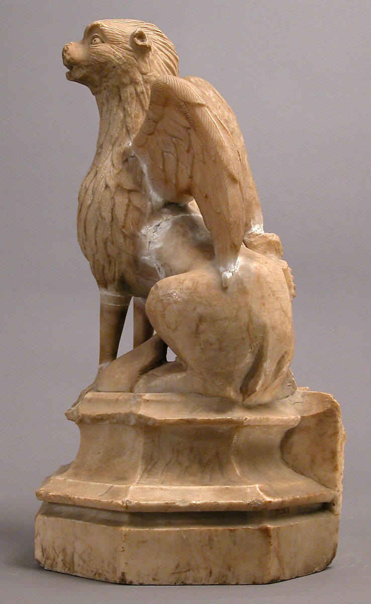 Griffin and Other Monster, Gil de Siloe (Spanish, active 1475–1505), Alabaster, Spanish