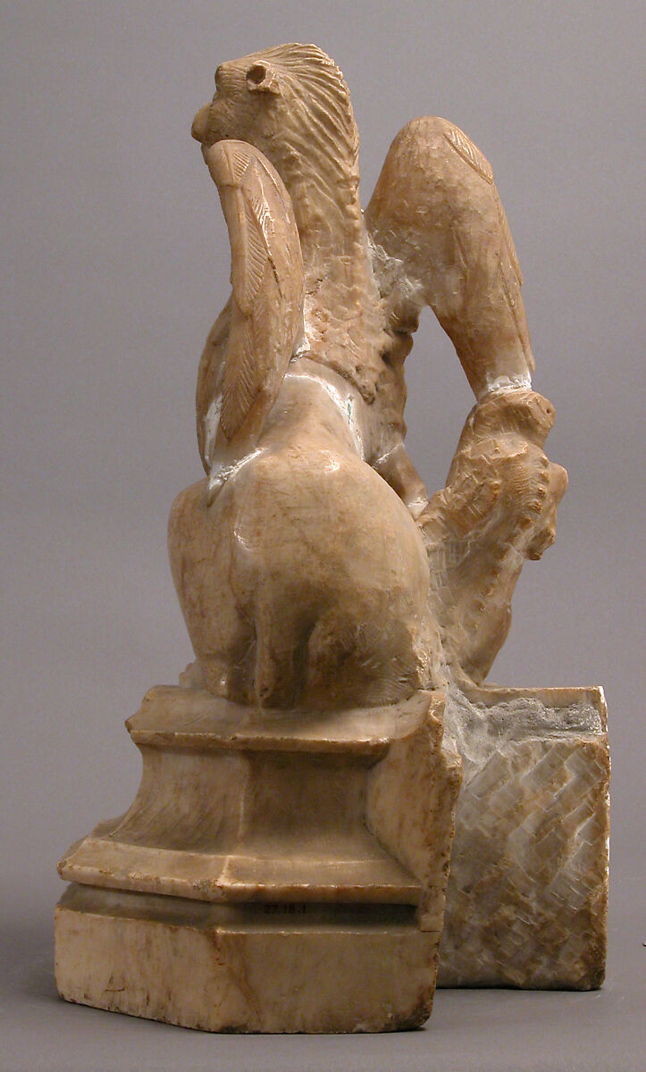 Griffin and Other Monster, Gil de Siloe (Spanish, active 1475–1505), Alabaster, Spanish