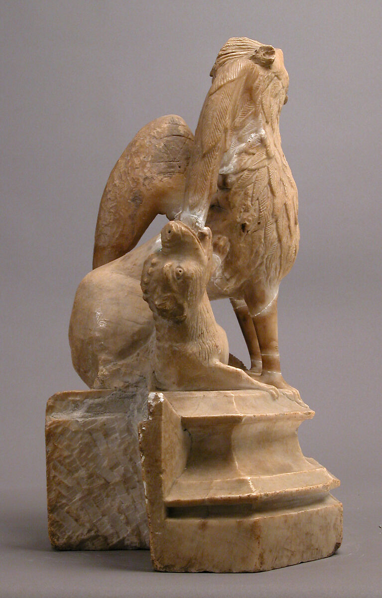 Griffin and Other Monster, Gil de Siloe (Spanish, active 1475–1505), Alabaster, Spanish