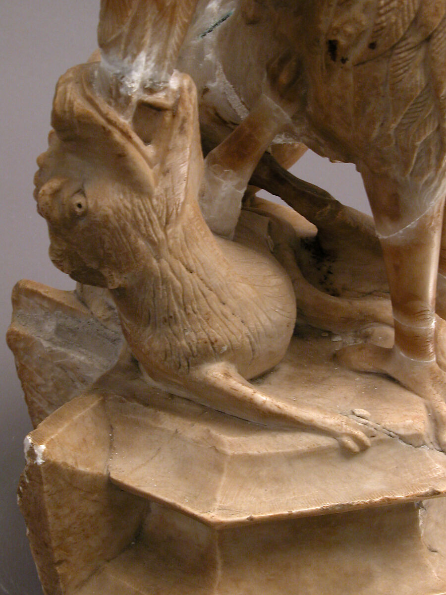 Griffin and Other Monster, Gil de Siloe (Spanish, active 1475–1505), Alabaster, Spanish