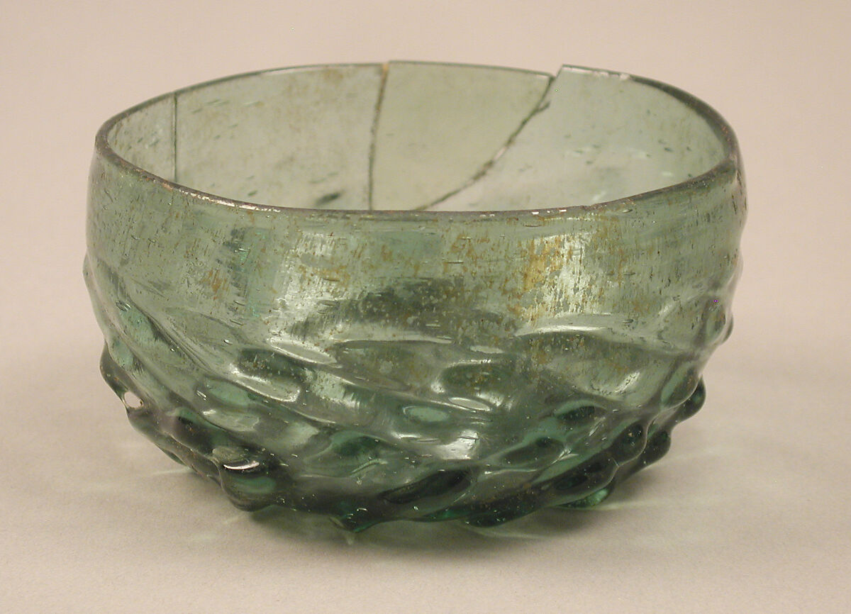 Drinking Bowl, Green glass, German 