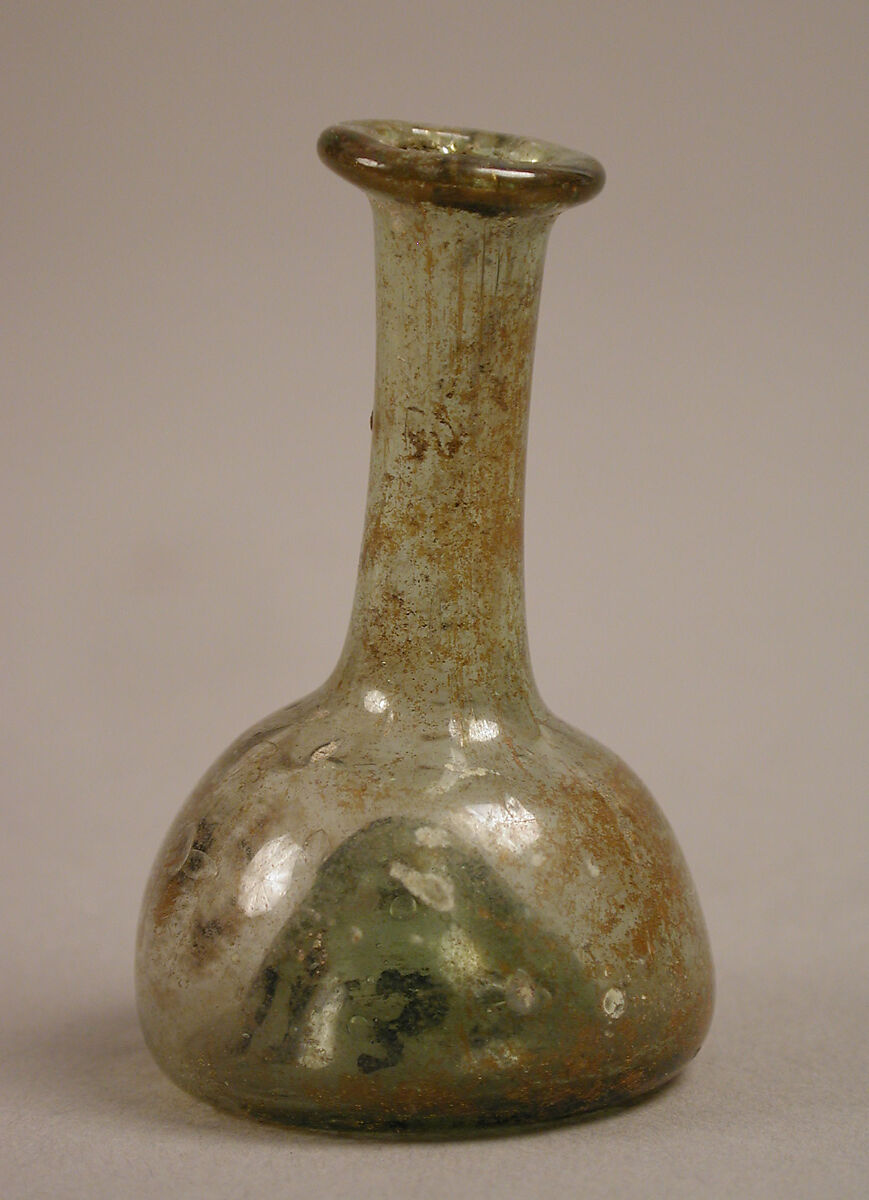 Bottle, Green glass, European 