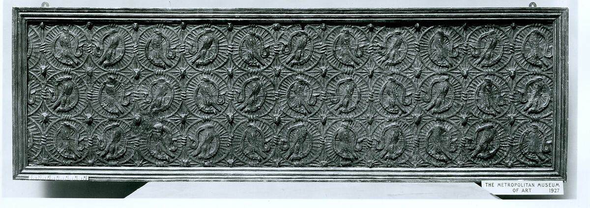 Cassone Front, Poplar, gesso, gilding, and paint, Italian