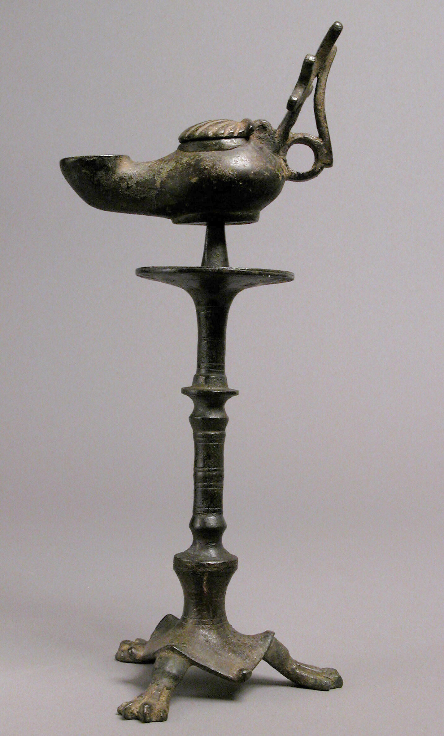 ＊imane＊アンティークホルダー Standing Lamp with a Cross on a Pricket Stand - Byzantine - The