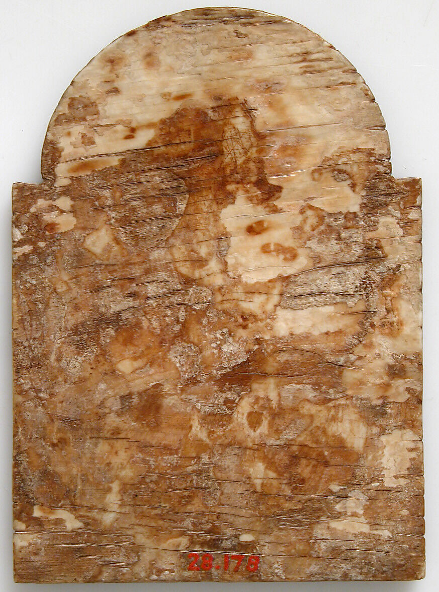 Panel with Christ Teaching, Elephant ivory, European (Medieval style)